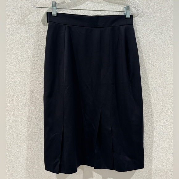 Vintage Escada by Margaretha Ley 100% Wool Black Pencil Skirt Size 36 - Picture 7 of 15